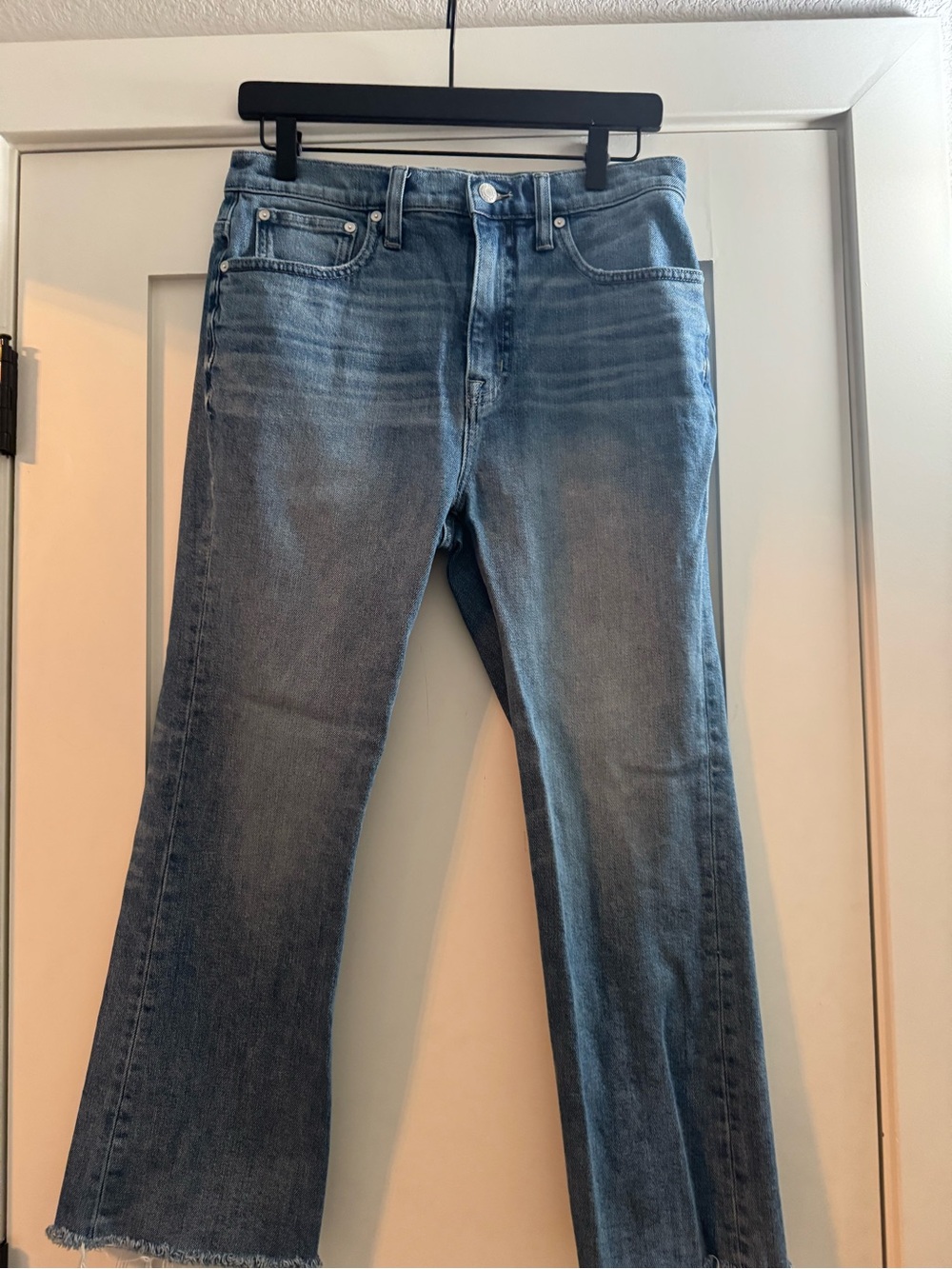 J. Crew Faded Blue Flare Jeans